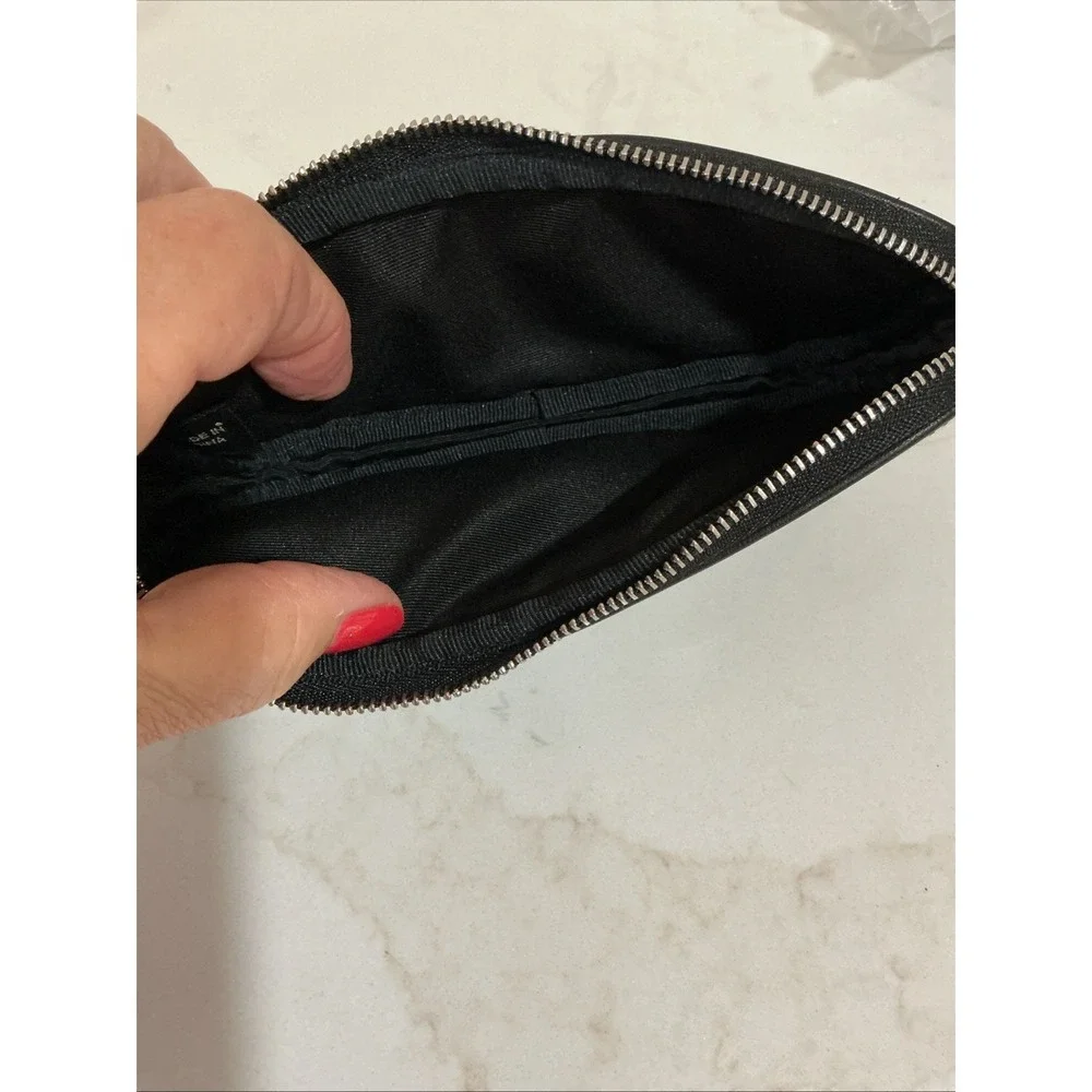 Coach Black Jacquard Vintage Soft Zipper Glasses Case